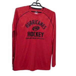 Fanatics Carolina Hurricanes NHL Hockey Shirt Mens XL Red Long Sleeve activewear